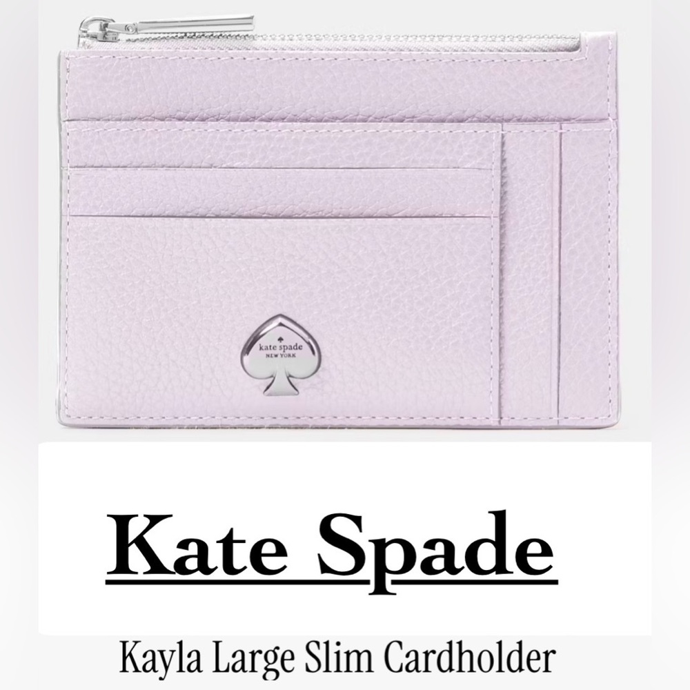 NWT KATE SPADE KAYLA - Light Frozen Lilac
Kayla Large Slim Cardholder Wallet